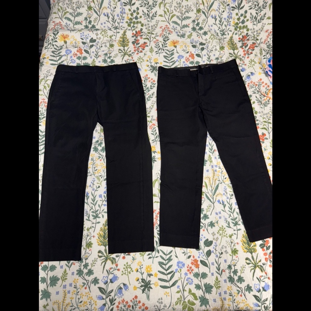 2 pairs of Banana Republic Black Trousers Sleek and Versatile